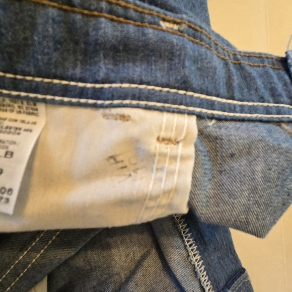 Wrangler Mens Vintage Blue Jeans Straight Leg Hook Front Denim 85498LB 42 x 29 - Picture 11 of 13